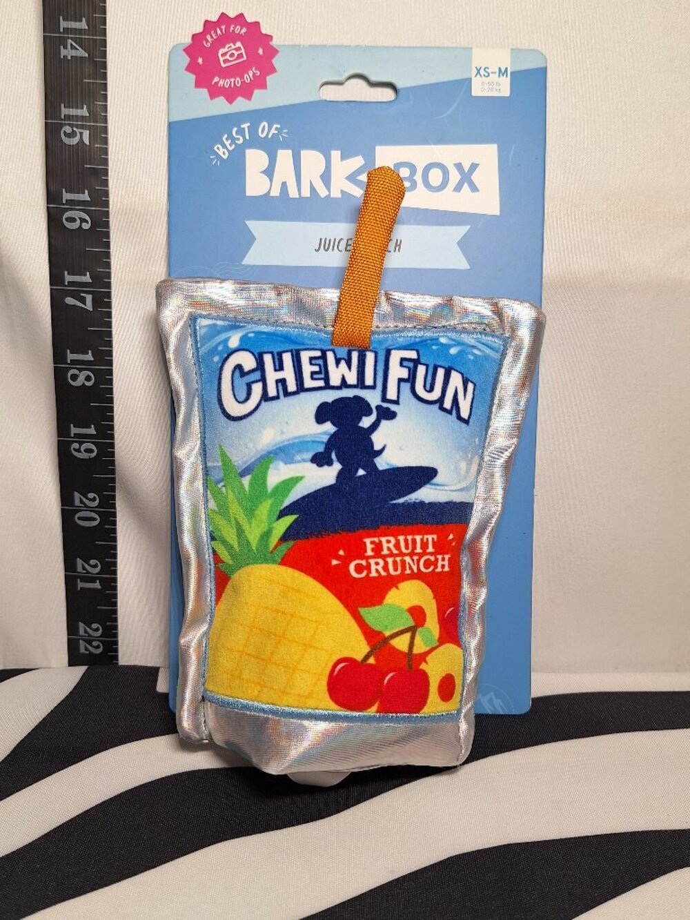 NWT Bark Juice Pooch Dog Toy XS-M